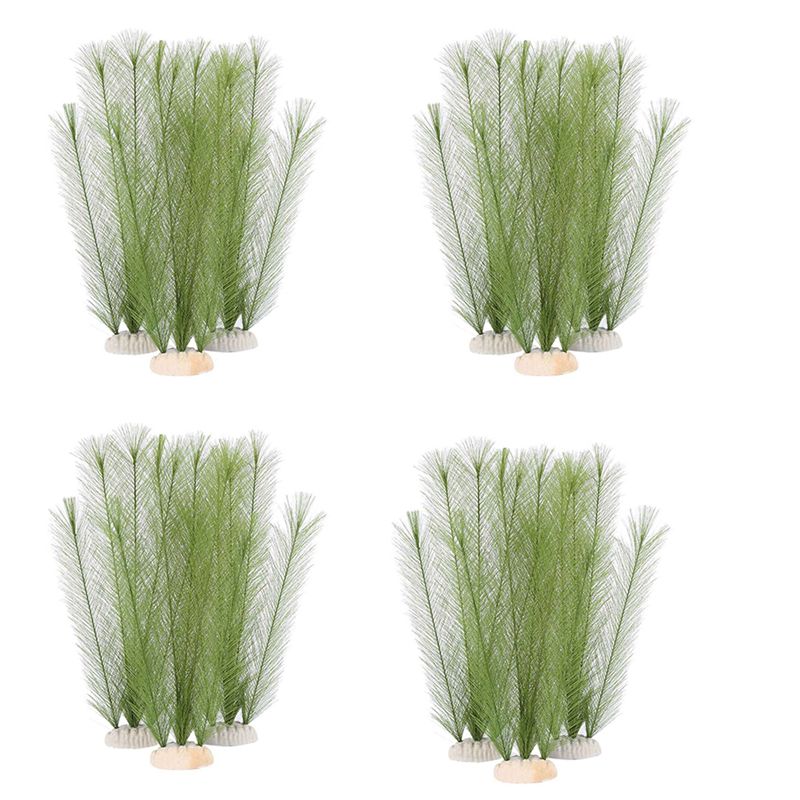 Non Planted Aquarium Fish - AT29-12X Dekoracje do akwarium Sztuczne zielone