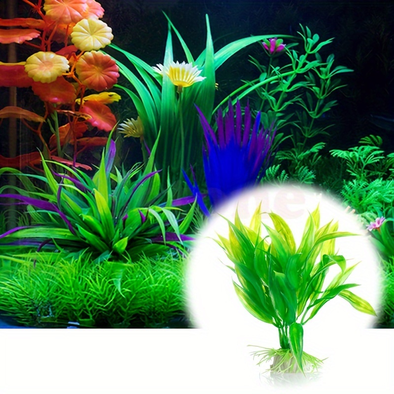 Non Planted Aquarium Fish - 10 szt. Sztucznych roślin wodnych Realistyczny