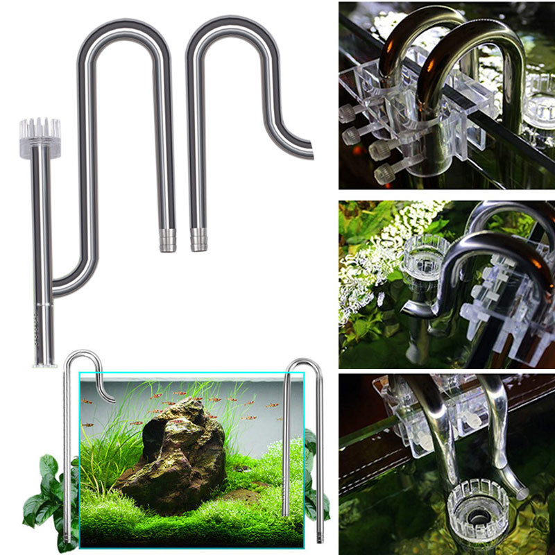 Aquarium Planted Tank Filter - Nowe akwarium lilia rura odpływ ze