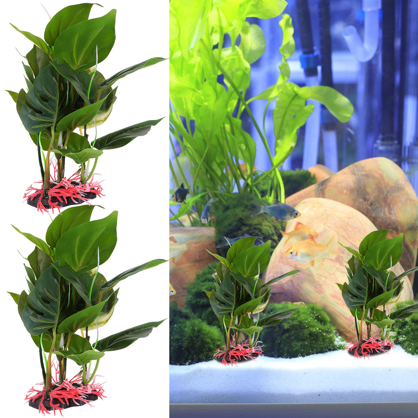 Realistyczna sztuczna zielona  – Non Planted Aquarium Fish recenzja i cena